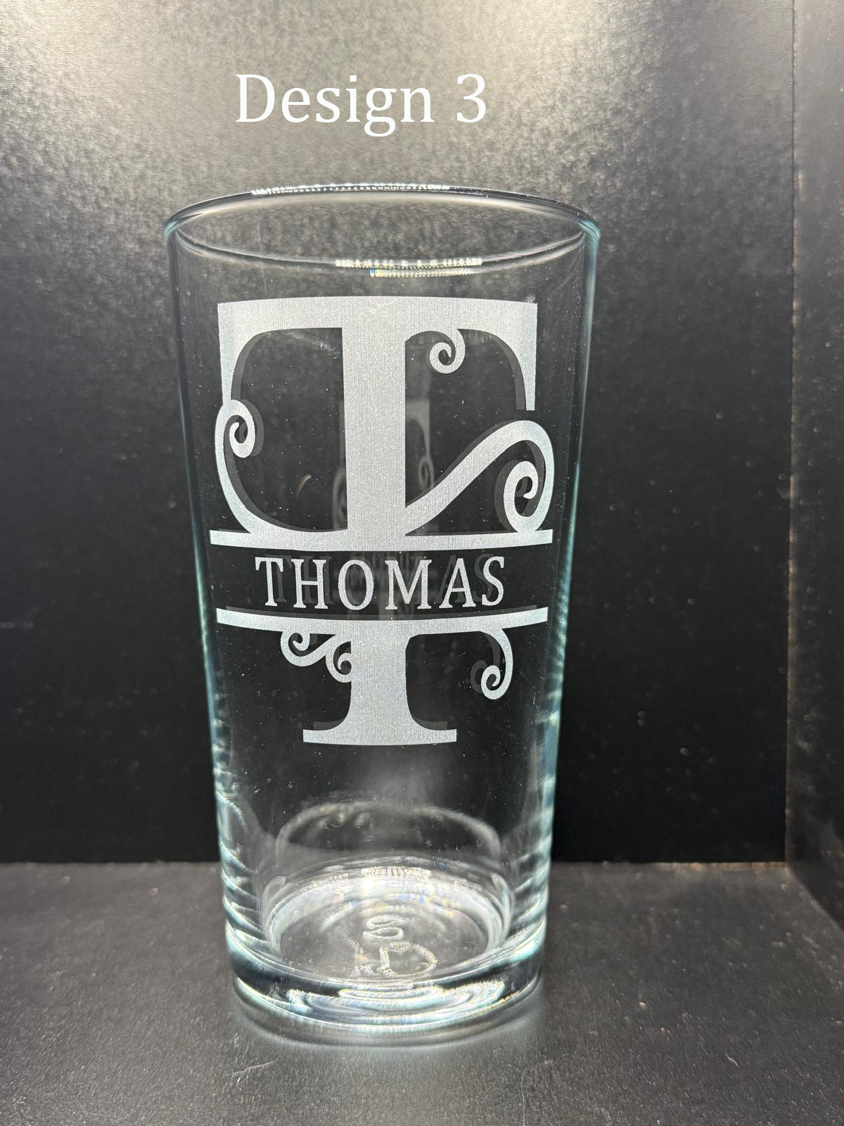 Personalised Monogram Pint Glass