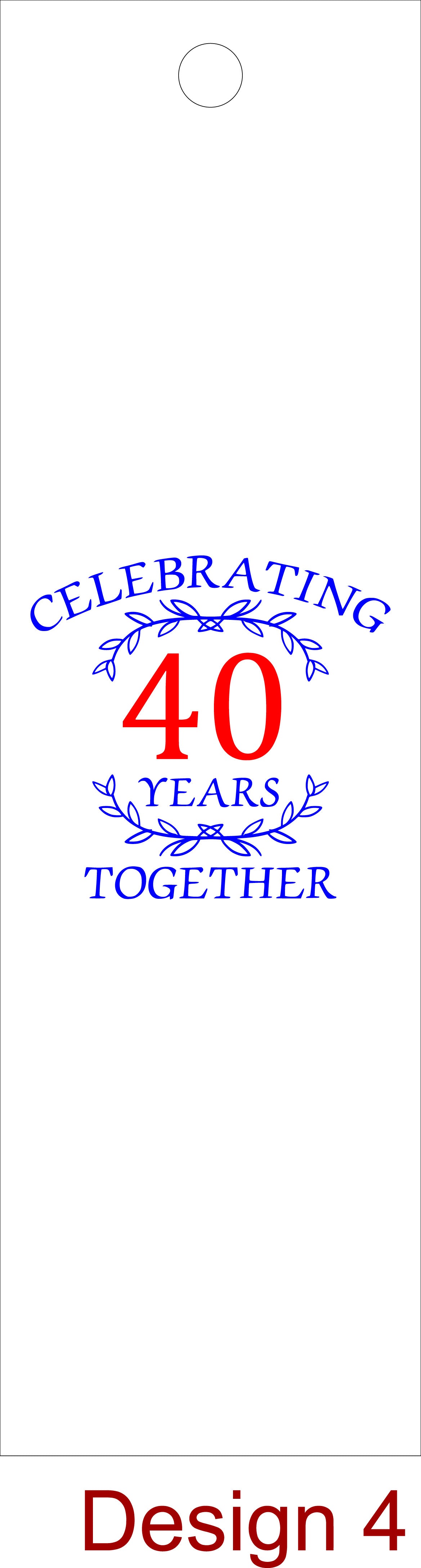 Anniversary - Personalise - Bespoke Bottle Box - Choose from 10 Designs - 6 Colours - Wood and Acrylic