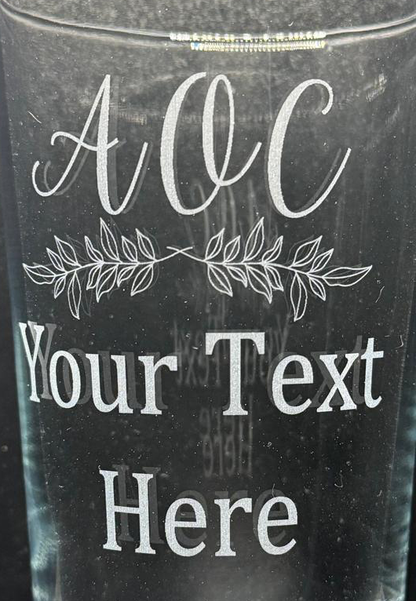 Personalised Monogram Pint Glass