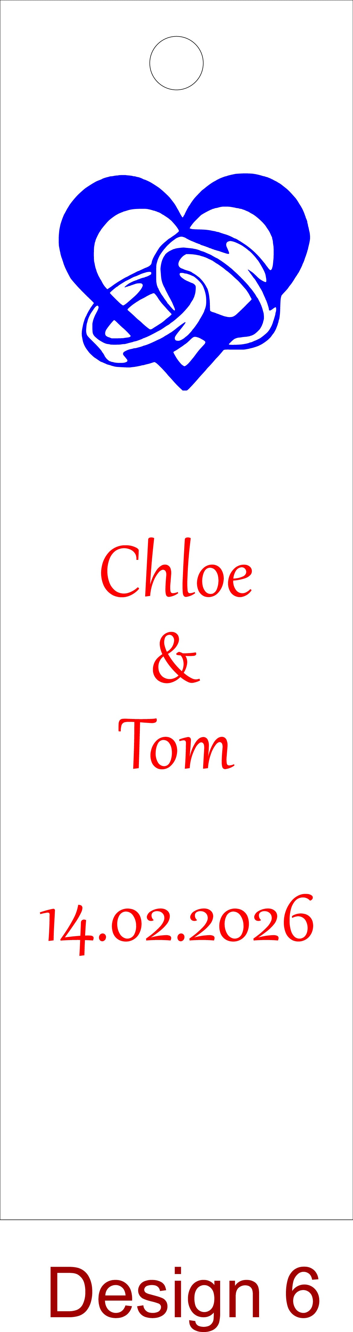 Engagement - Personalise - Bespoke Bottle Box - Choose from 10 Designs - 6 Colours - Wood and Acrylic