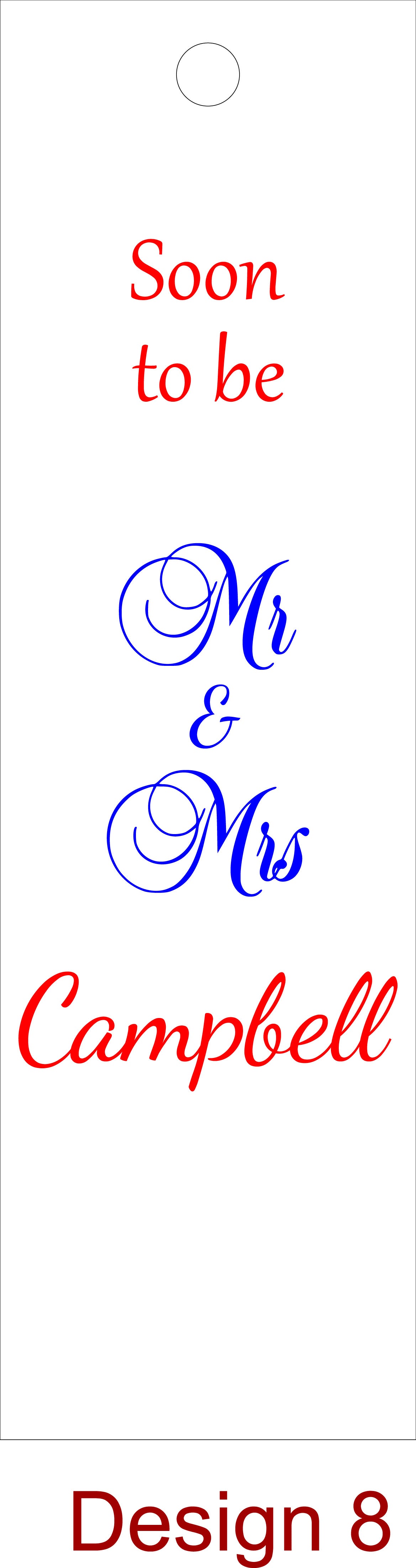 Engagement - Personalise - Bespoke Bottle Box - Choose from 10 Designs - 6 Colours - Wood and Acrylic