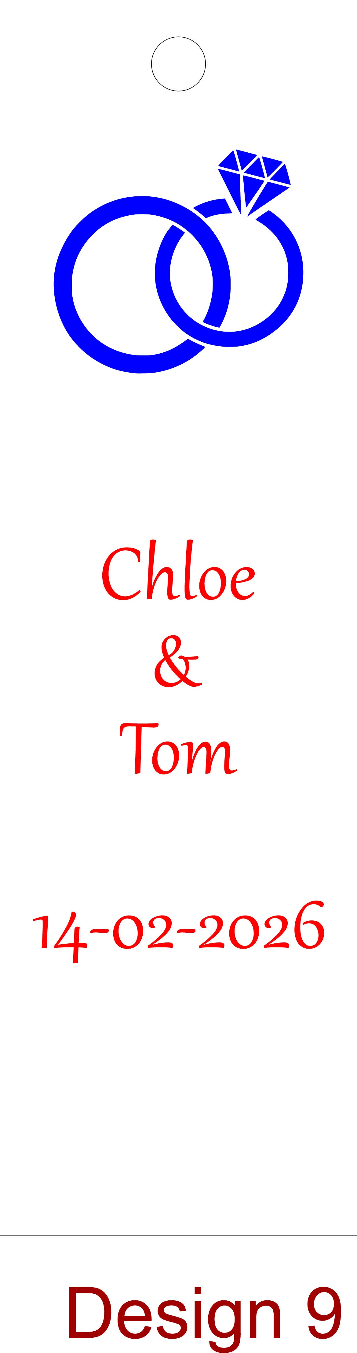 Engagement - Personalise - Bespoke Bottle Box - Choose from 10 Designs - 6 Colours - Wood and Acrylic