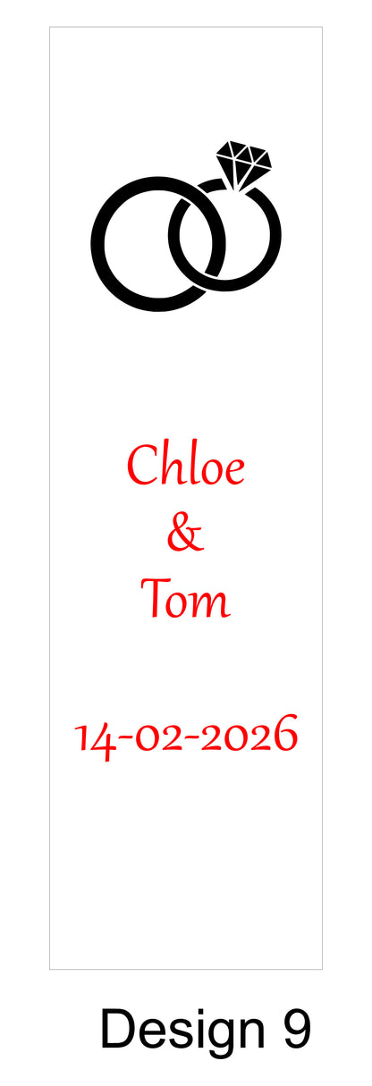 Personalised Wine Box Engagement Celebration Wedding Gift Custom Laser Engraved