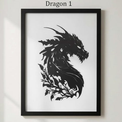 Metal Dragon Wall Art - Decor