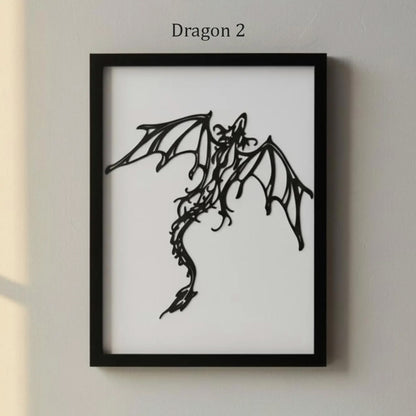 Metal Dragon Wall Art - Decor