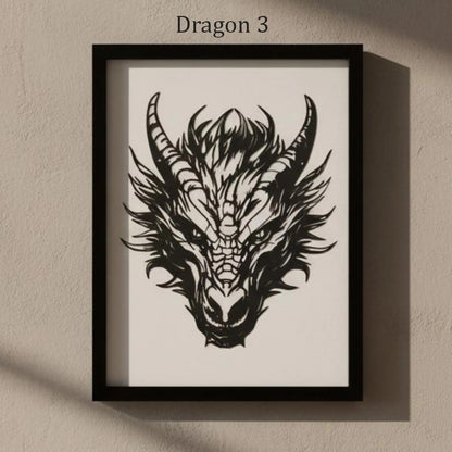 Metal Dragon Wall Art - Decor