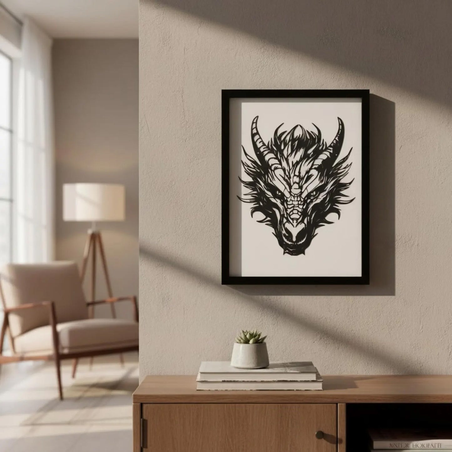 Metal Dragon Wall Art - Decor