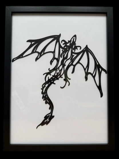 Metal Dragon Framed Wall Art, another view