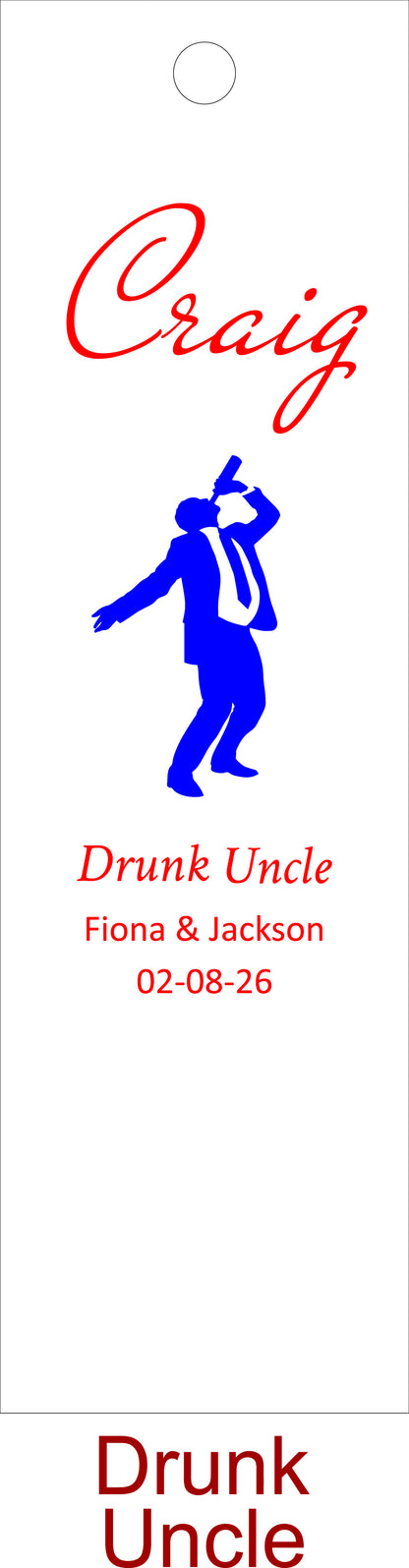 Wedding Gift and Favour - Personalise - Bespoke Bottle Box - Choose from 14 Designs - 6 Colours - Wood and Acrylic