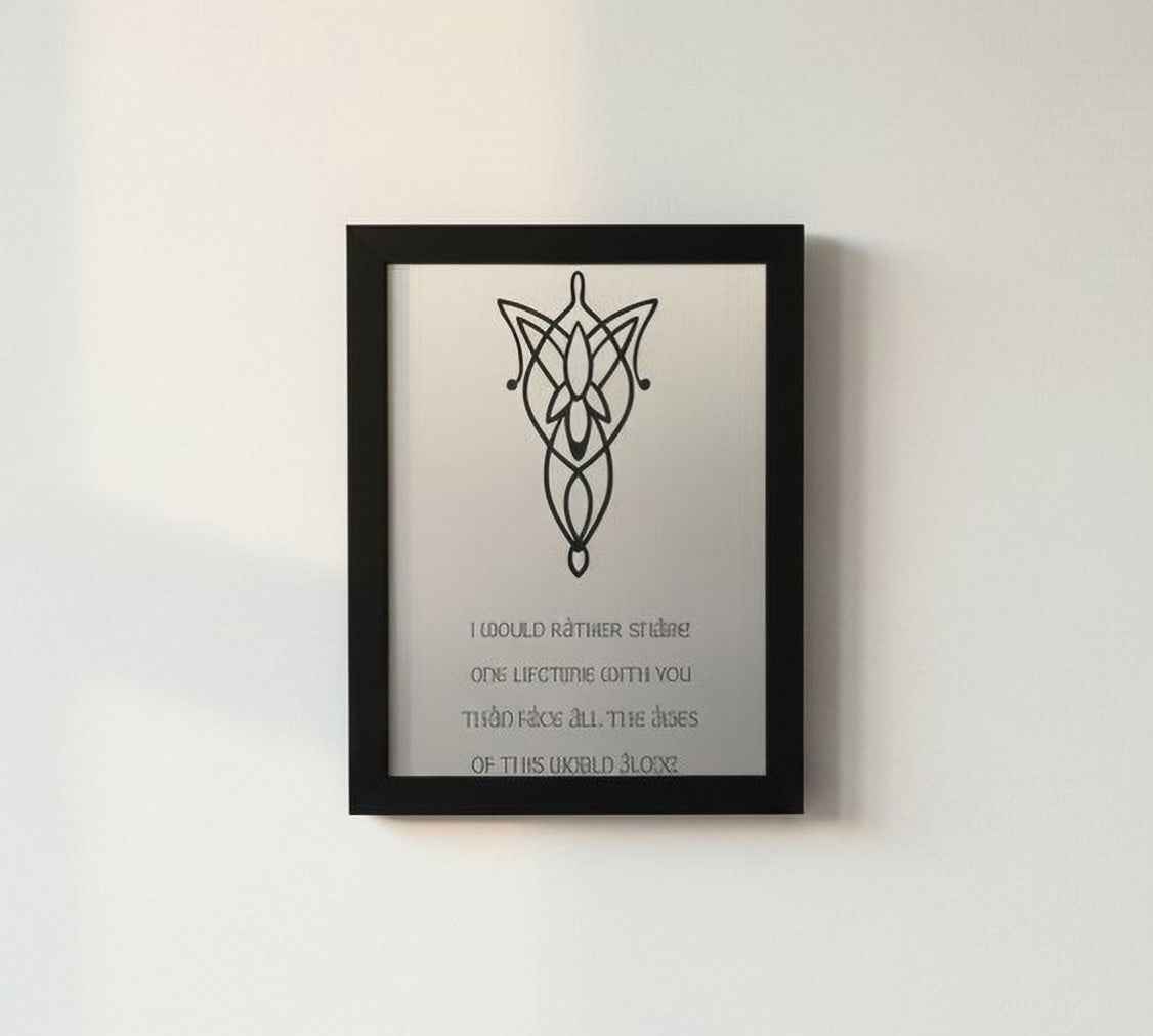 Lord of the Rings themed - Engraved acrylic pictures