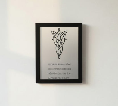 Lord of the Rings themed - Engraved acrylic pictures