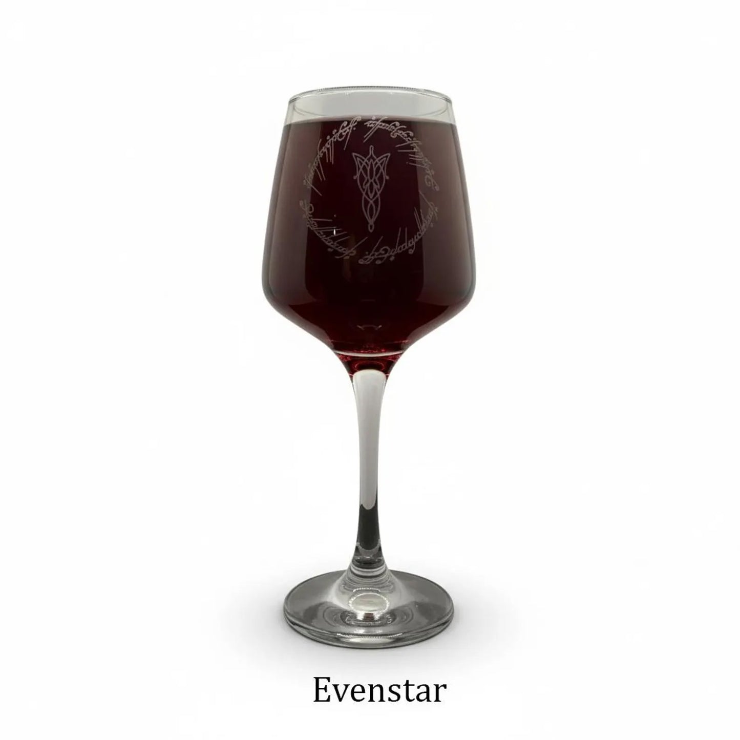 Personalised - Engraved LotR inspired Wine glass - choose from 6 designs