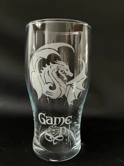 Dungeons and Dragons themed Pint Glass 24 Options