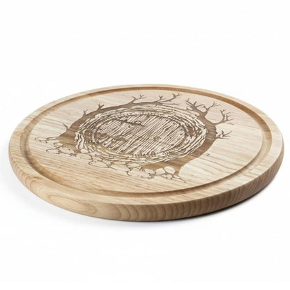 Lord of the Rings inspired Hobbit Door Round Chopping Board
