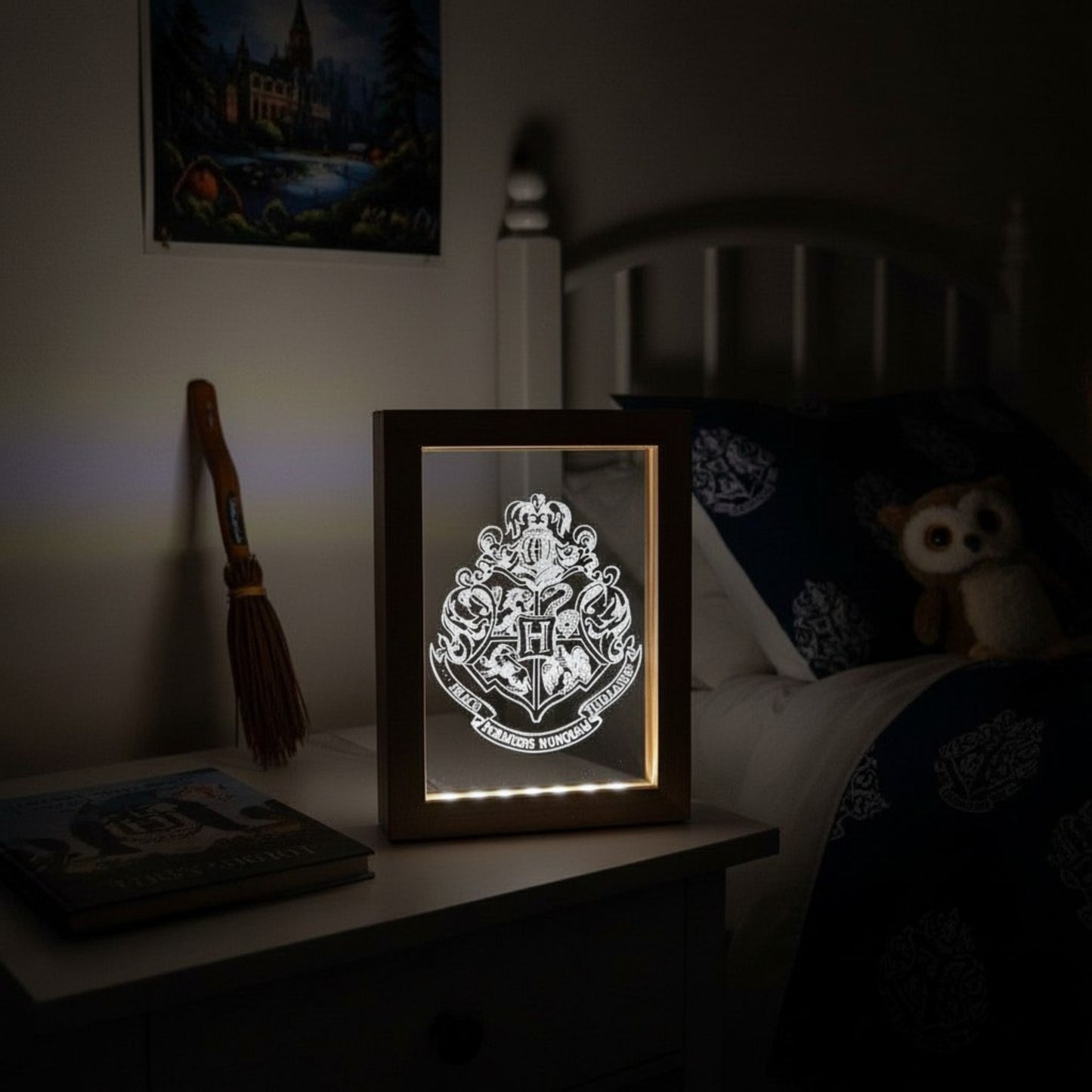 LED Picture Frame - Harry Potter inspired - House Shields