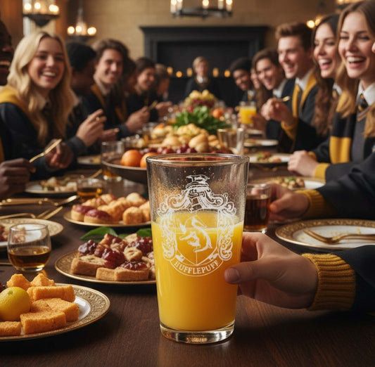 Hufflepuff Shield - Harry Potter - Engraved Pint Glass - Presentation Box
