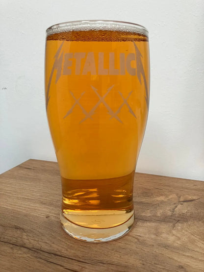 Rock - Pop - K-pop Band Engraved Pint Glasses choose your band - Presentation Box