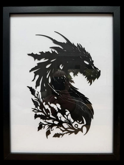 Metal Dragon Wall Art - Decor