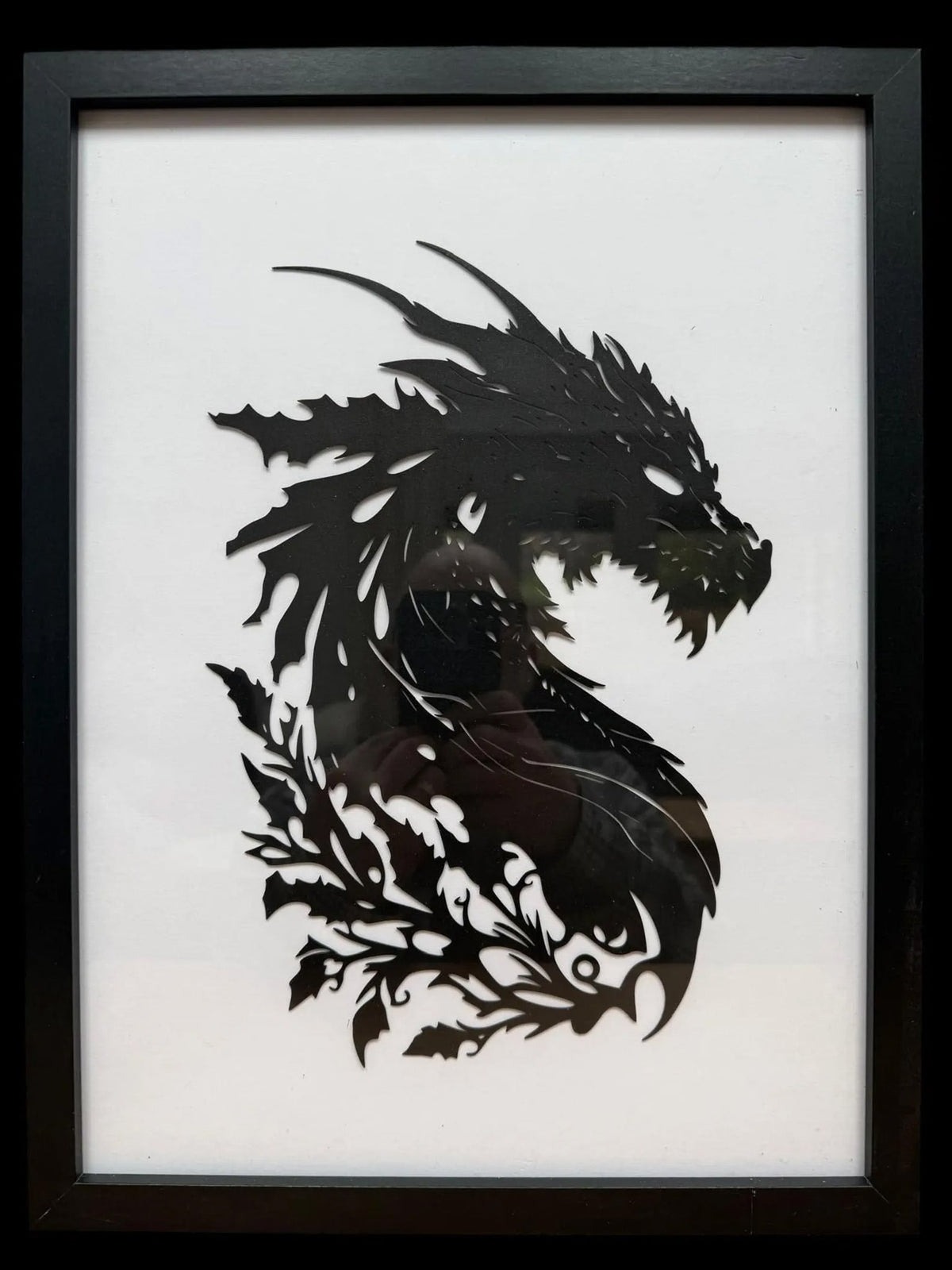 Metal Dragon Framed Wall Art, another view