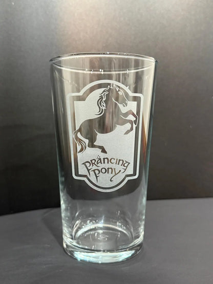 Prancing Pony - Engraved Pint Glass