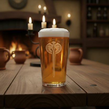 Eowyn Sword (I am Not a Man)  - Engraved Pint Glass - Presentation Box (Copy) (Copy)