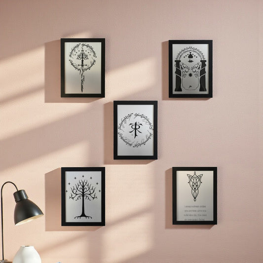 Lord of the Rings themed - Engraved acrylic pictures