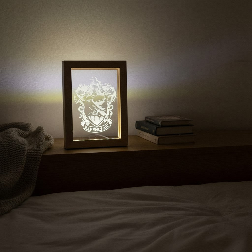 LED Picture Frame - Harry Potter inspired - House Shields