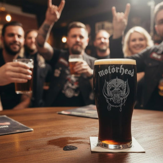 Rock/Pop Band Engraved Pint Glasses choose your band