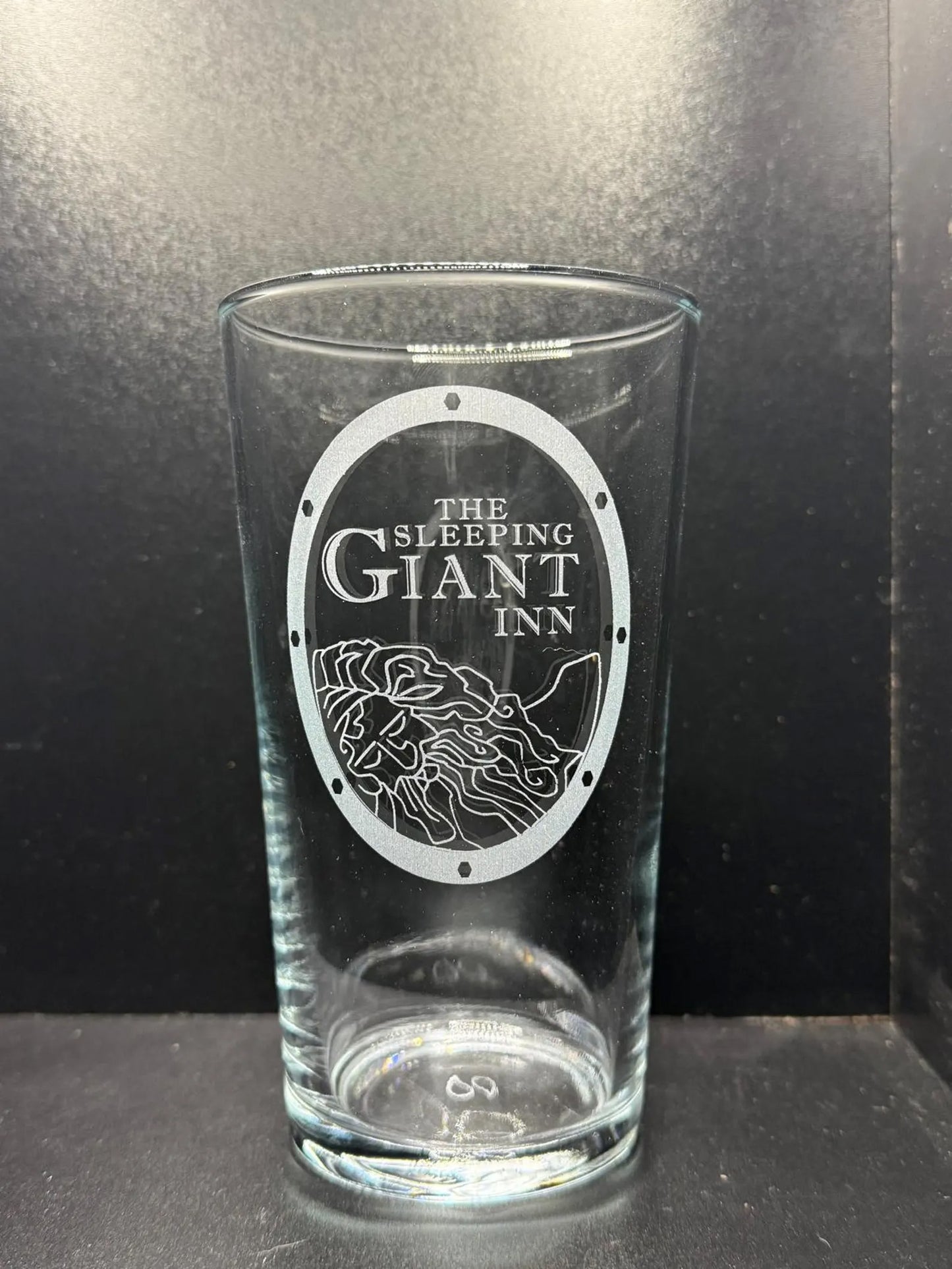 The Sleeping Giant Inn - Elder Scrolls Themed - Engraved Pint Glass