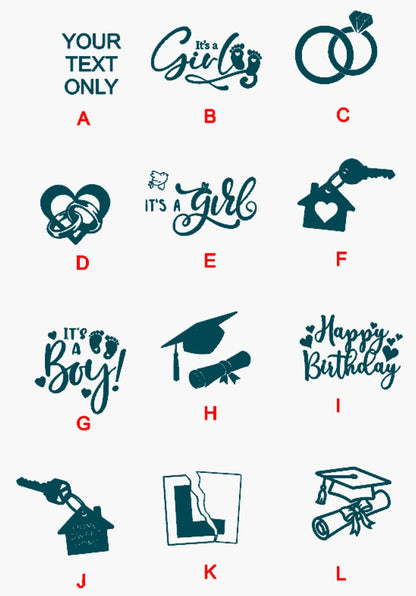 Personalised - Faux Leather Bottle Gift Bag - Acrylic Gift Tag - Any Occasion