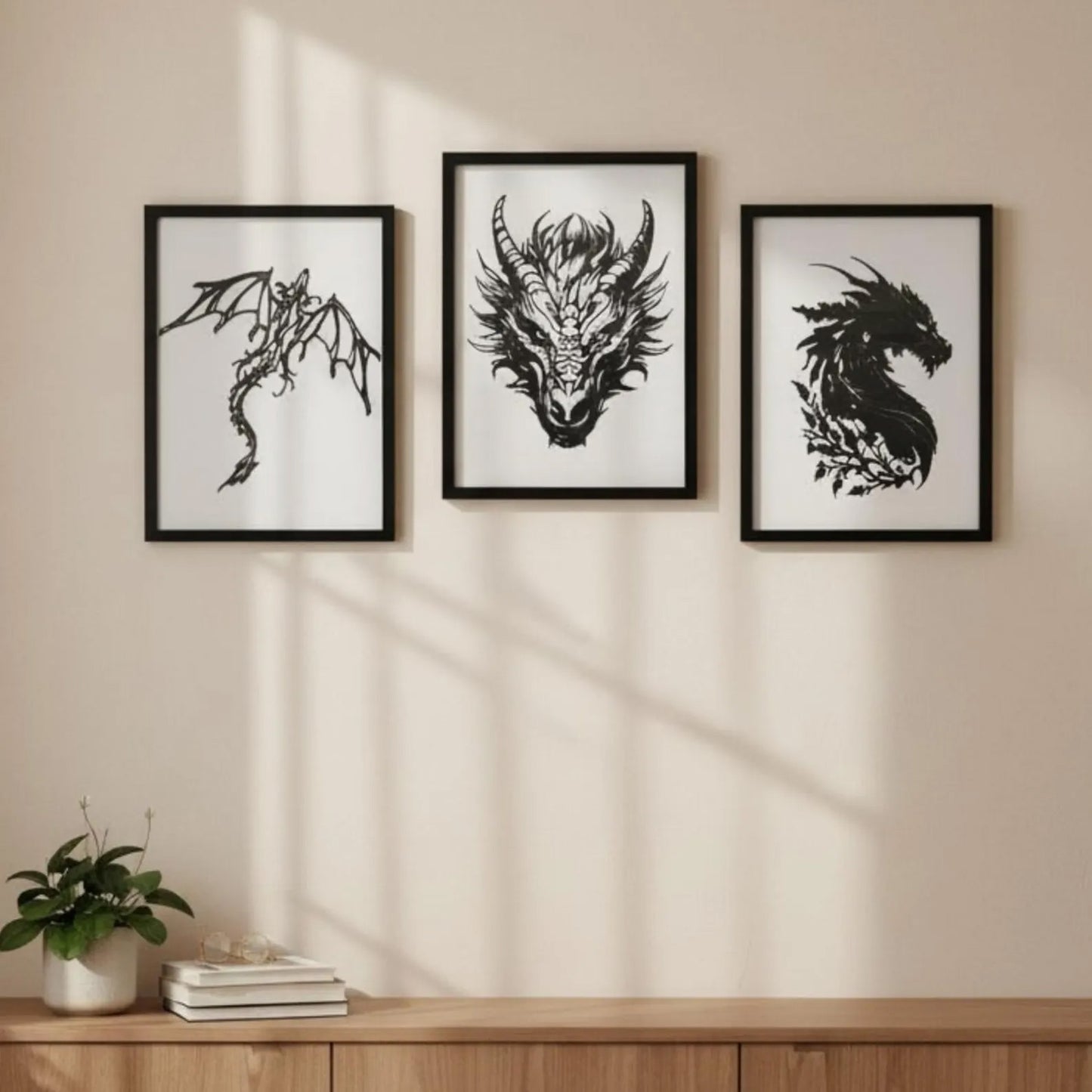 Metal Dragon Wall Art - Decor