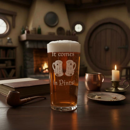 It Comes in Pints - Pint Pots - Engraved Pint Glass - Presentation Box