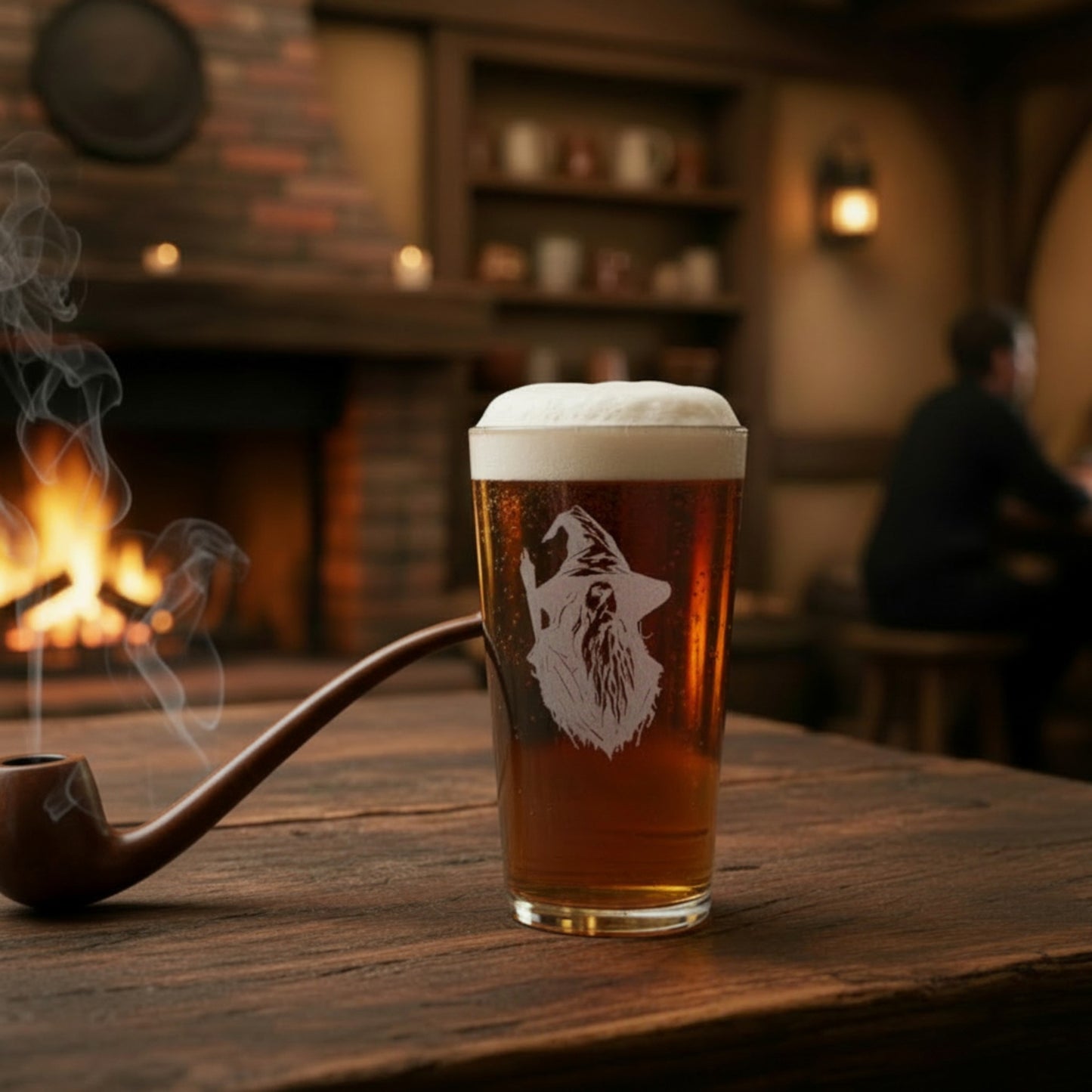 Wizard - Engraved Pint Glass
