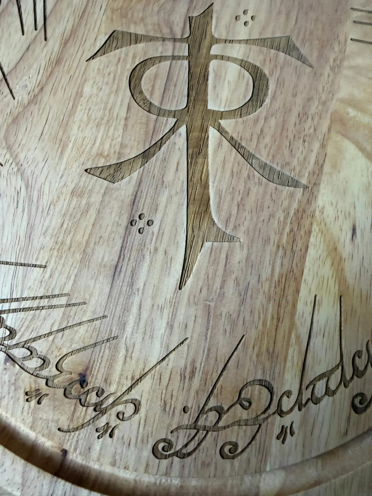 Tolkien Monogram Round Chopping Board, another view
