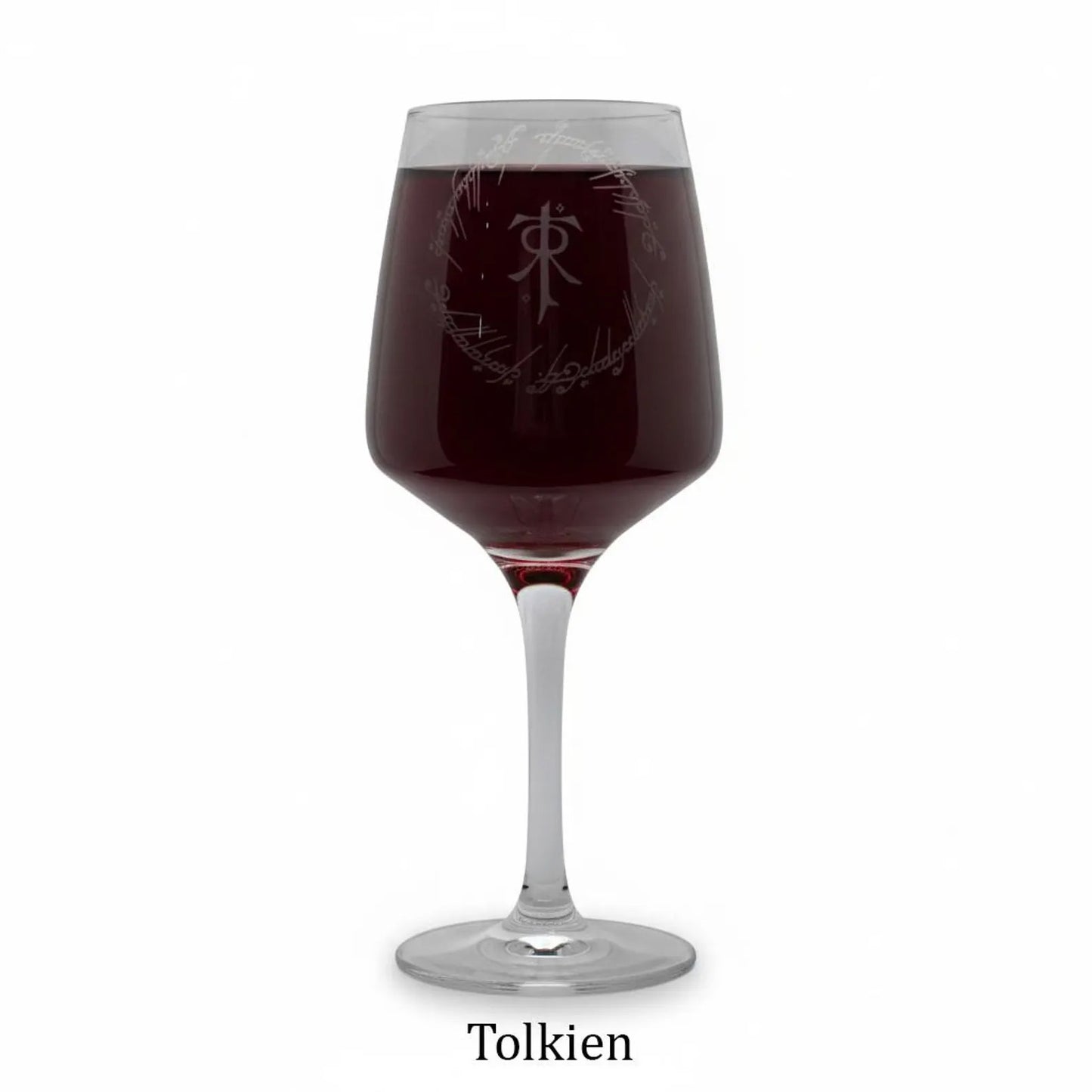 Personalised - Engraved LotR inspired Wine glass - choose from 6 designs
