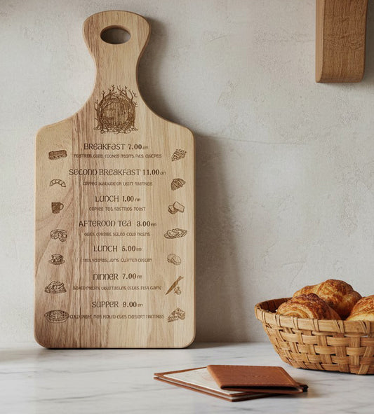 Lord of the Rings inspired 7 Meals Chopping Board