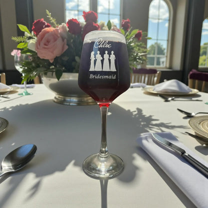 Engraved Wedding Glasses, Personalised Wedding Party Favours