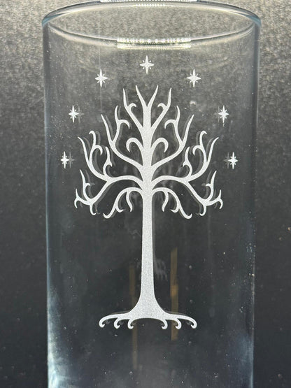 Lord of the Rings Inspired Engraved Highball Glass, another view