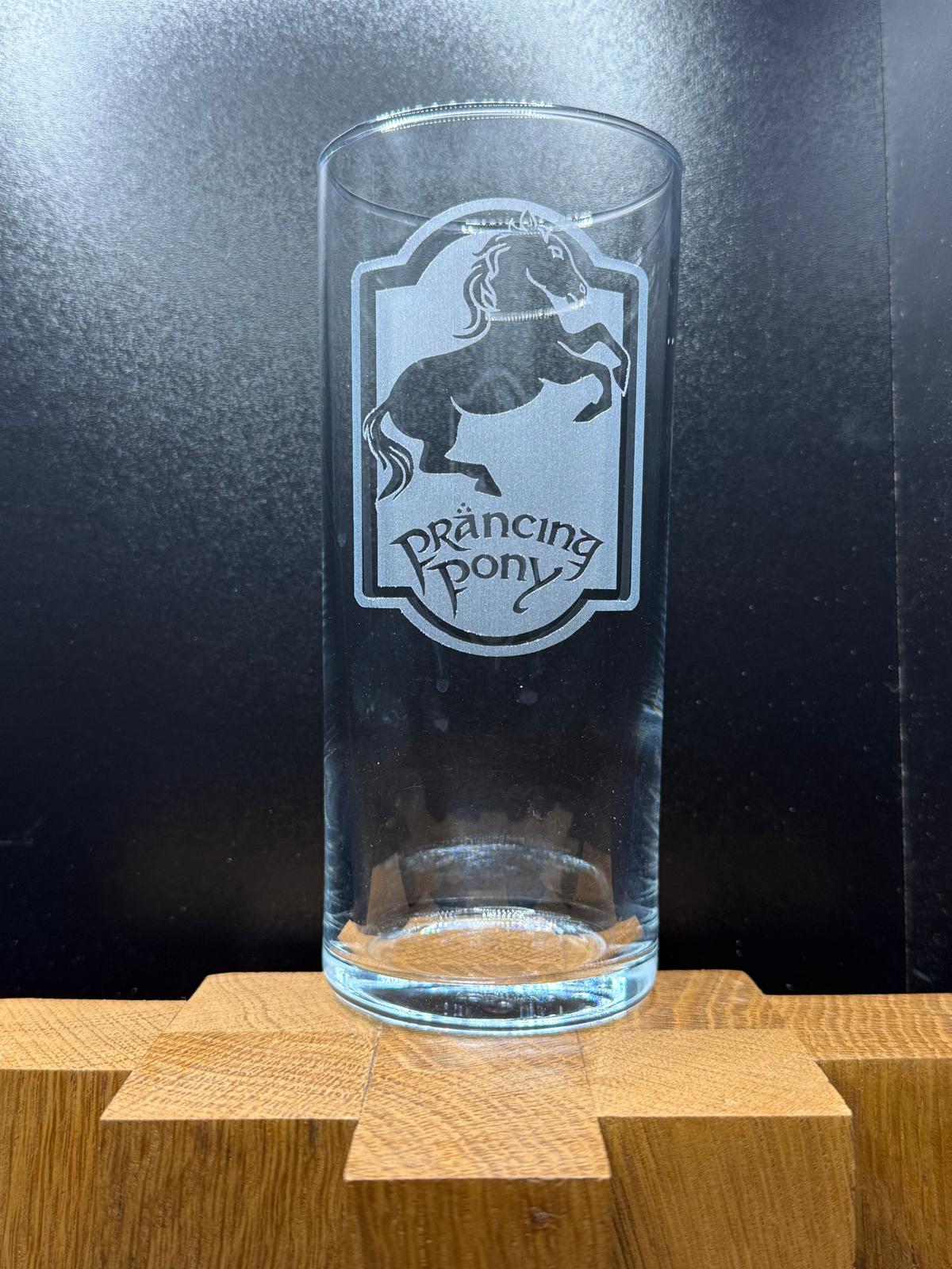 Lord of the Rings Inspired Engraved Highball Glass, another view