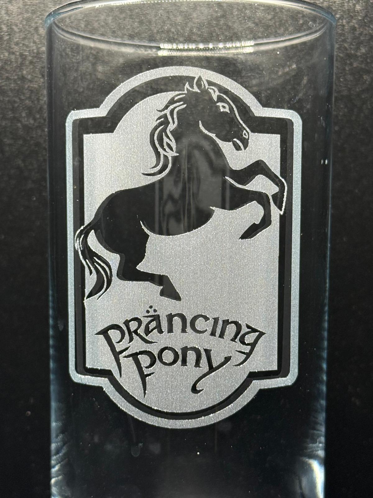 Lord of the Rings Inspired Engraved Highball Glass, another view