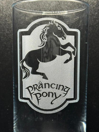 Lord of the Rings Inspired Engraved Highball Glass, another view