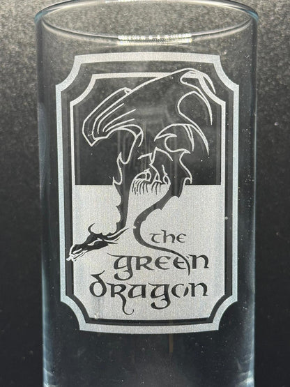 Lord of the Rings Inspired Engraved Highball Glass, another view