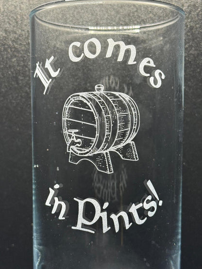 Lord of the Rings Inspired Engraved Highball Glass, another view