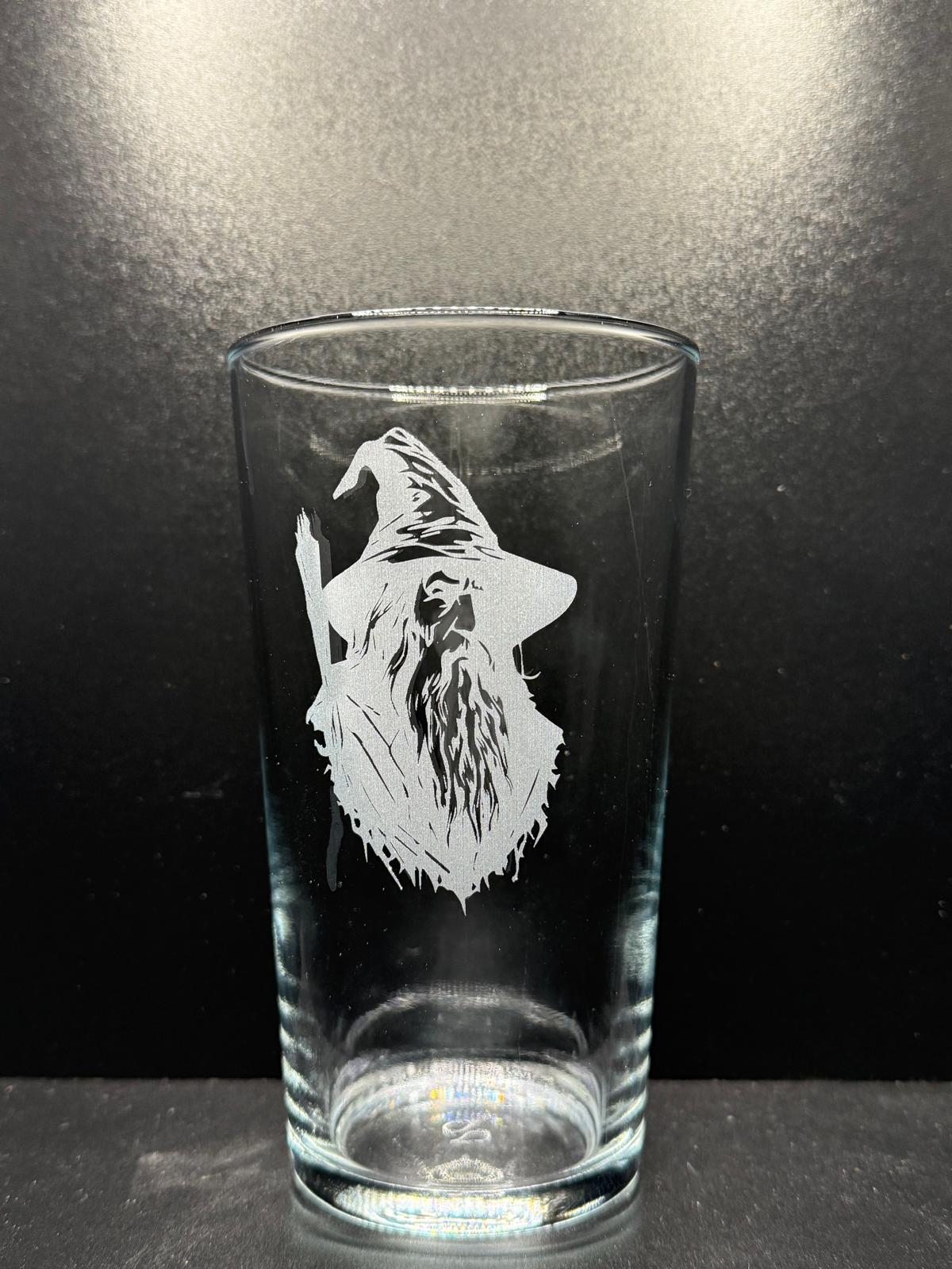 Wizard - Engraved Pint Glass