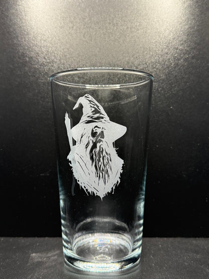 Wizard - Engraved Pint Glass