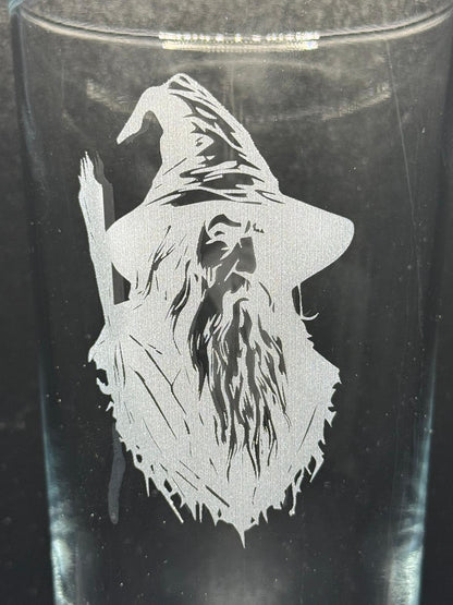 Wizard - Engraved Pint Glass