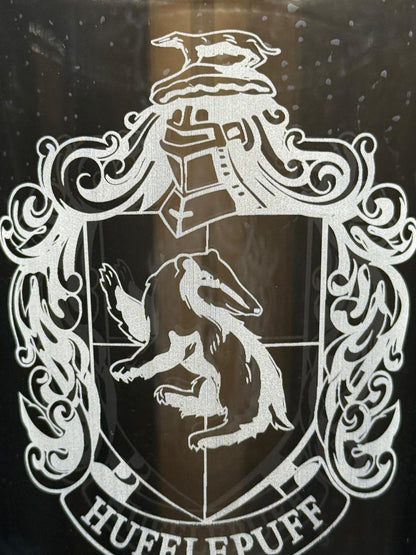 Hufflepuff Shield - Harry Potter - Engraved Pint Glass - Presentation Box