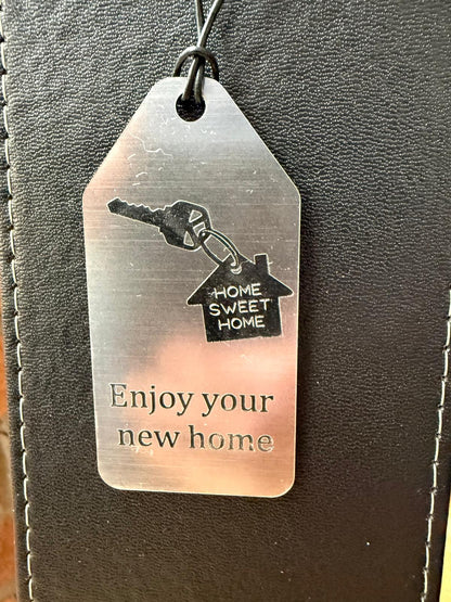 Personalised - Faux Leather Bottle Gift Bag - Acrylic Gift Tag - Any Occasion