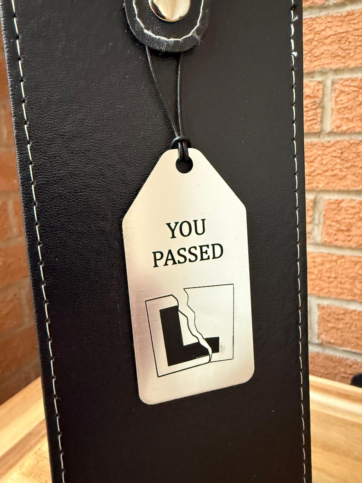 Personalised - Faux Leather Bottle Gift Bag - Acrylic Gift Tag - Any Occasion