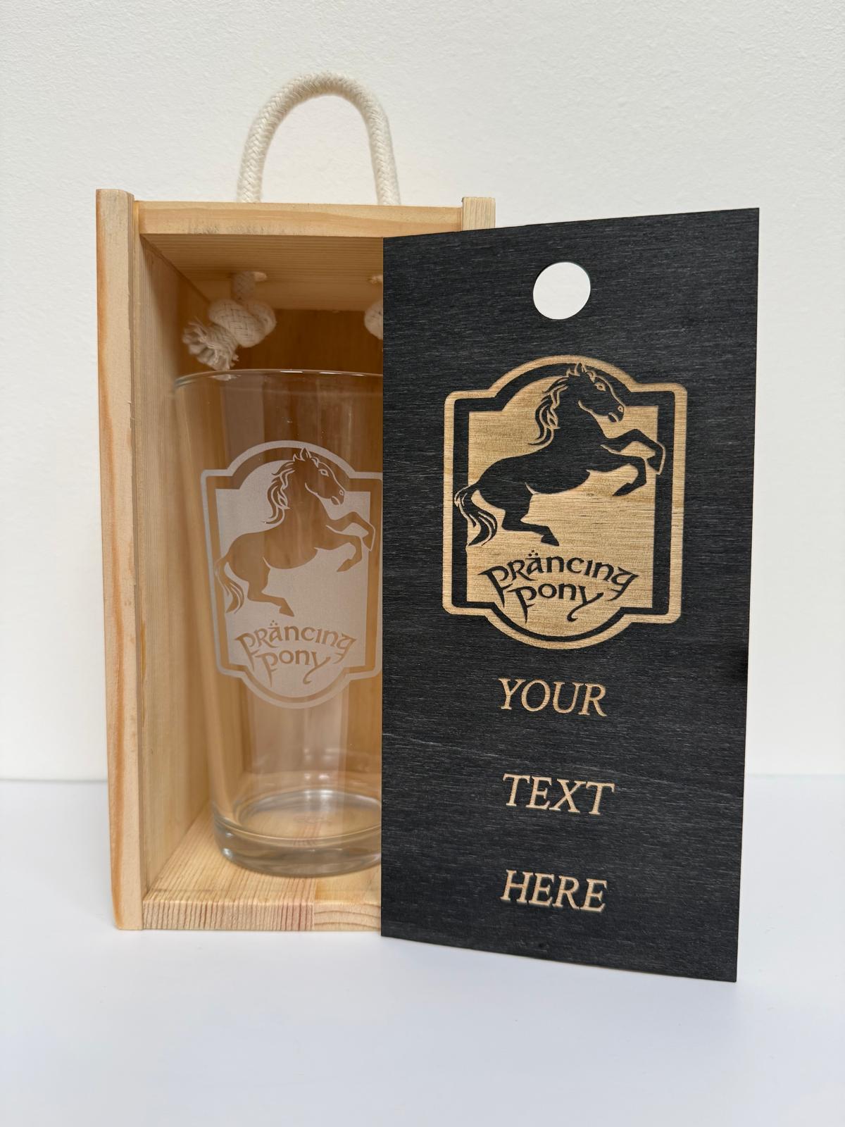 Engraved LotR inspired highball glass - choose from 7 designs - Presentation Box